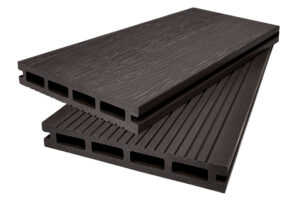 Террасная доска МПК 140x22 мм, цвет Антрацит