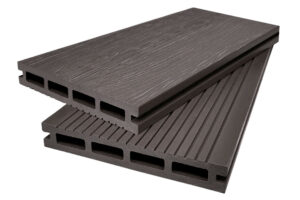 Террасная доска МПК 150x25 мм, цвет Базальт
