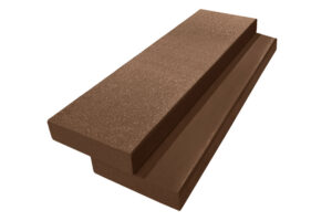 Брус лавочный МПК массив 80x22 мм, Каштан